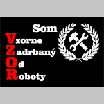 Som vzorne zadrbaný od roboty mikina s kapucou stiahnutelnou šnúrkami a klokankovým vreckom vpredu 